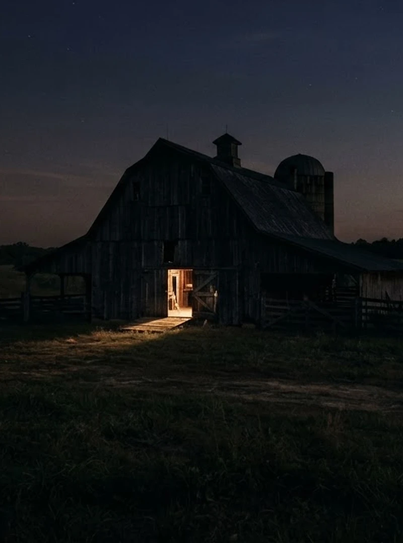 The Organ Barn at twilight