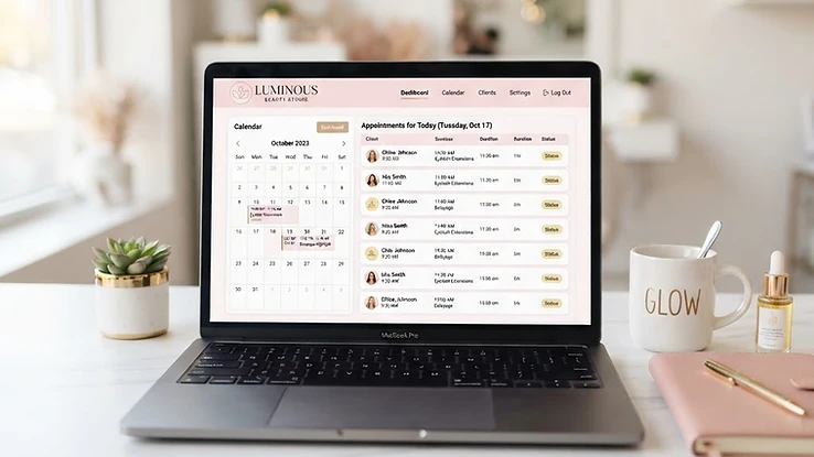 Extension System desktop mockup