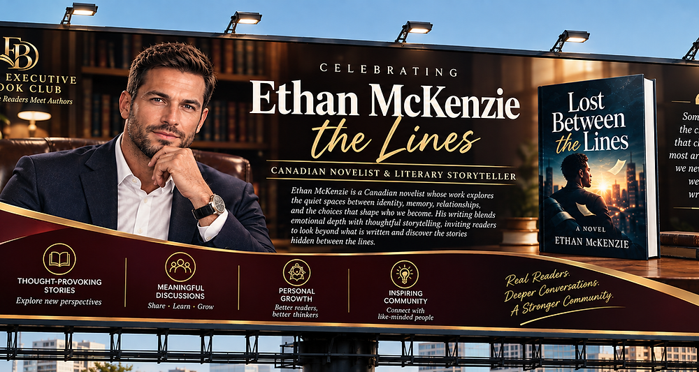 Author of the Month Billboard — Ethan McKenzie