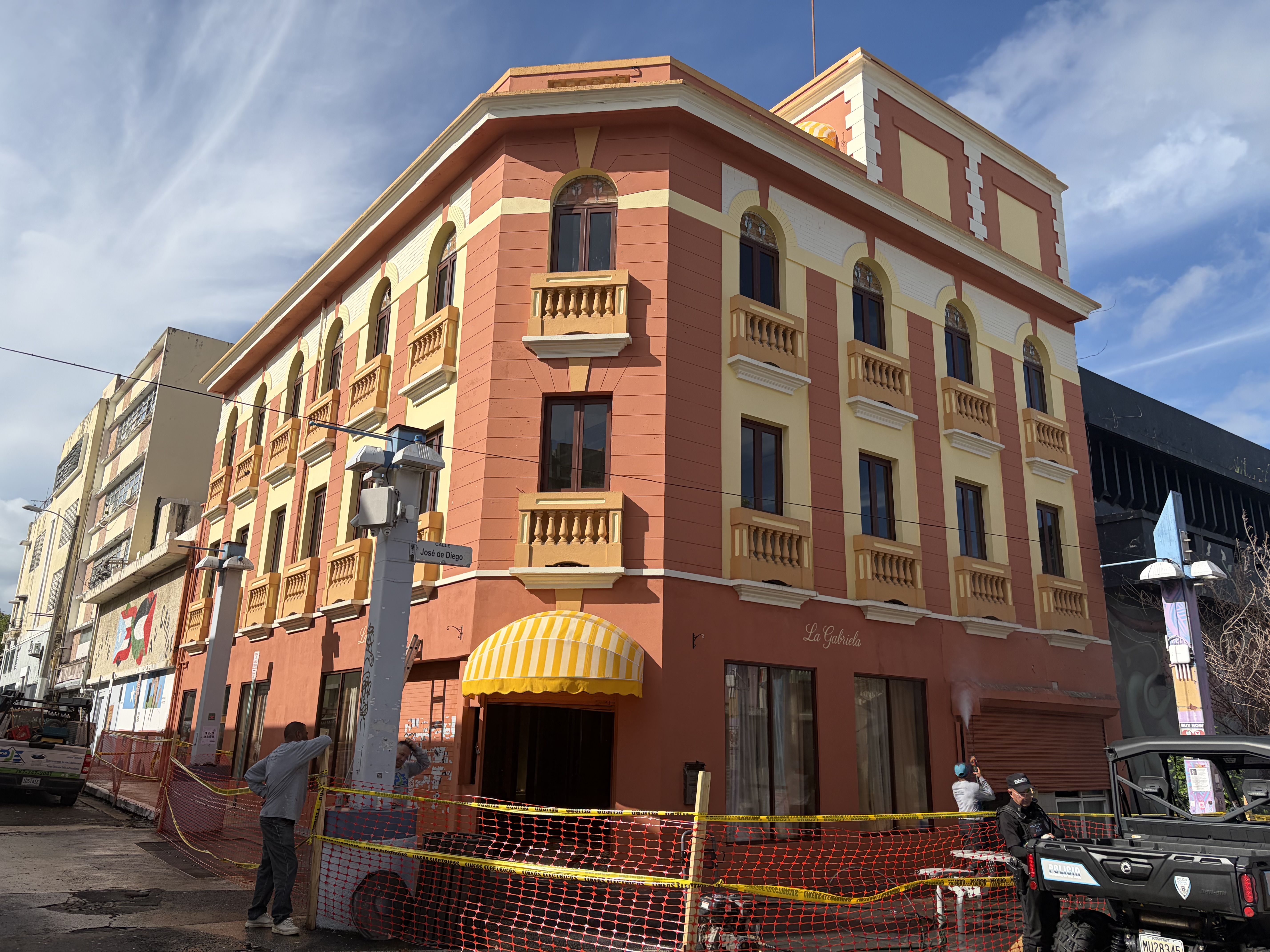 Fachada del edificio La Gabriela en el Paseo de Diego