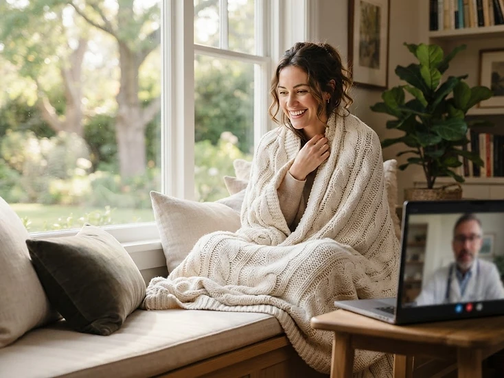 A calm recovery space with a warm drink and notebook