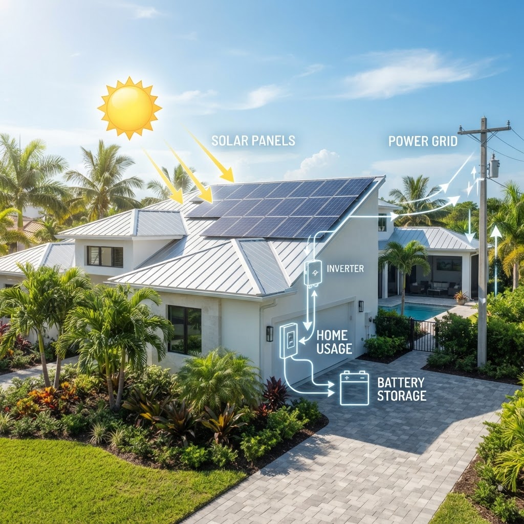 Florida Net Metering Explained: How It Lowers Your Solar Bill in 2026