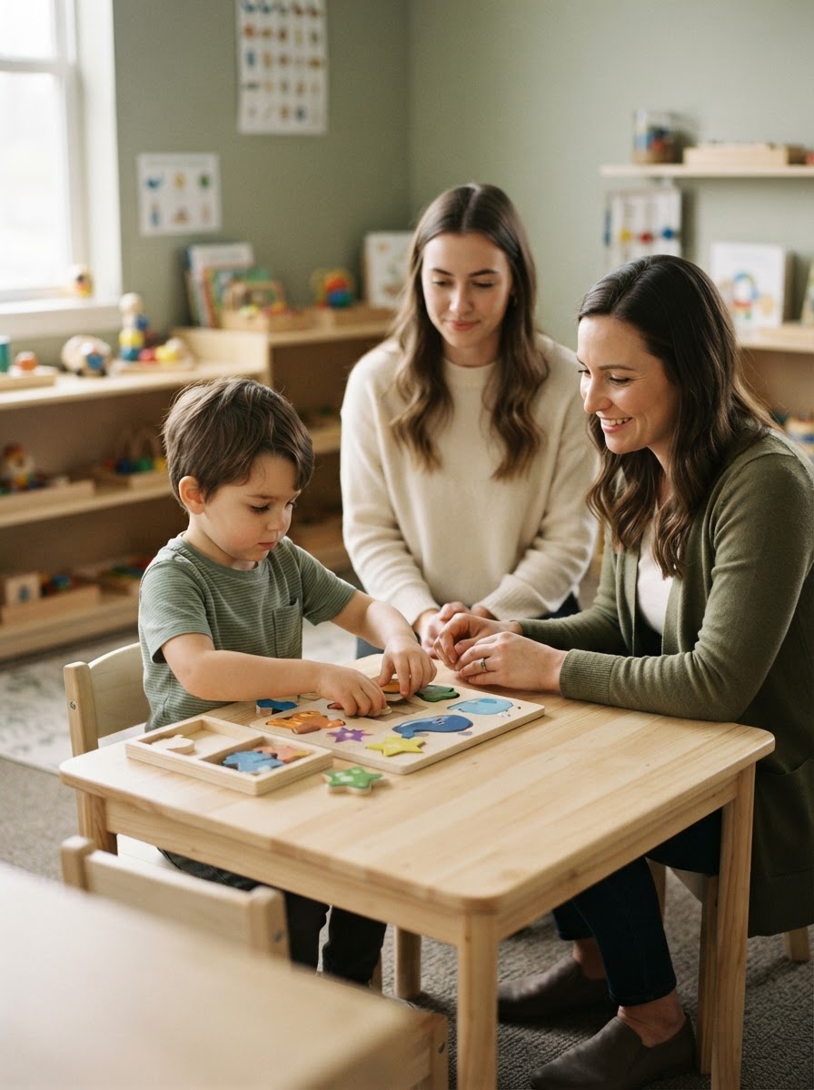 Pediatric occupational therapy on site at aba clinics