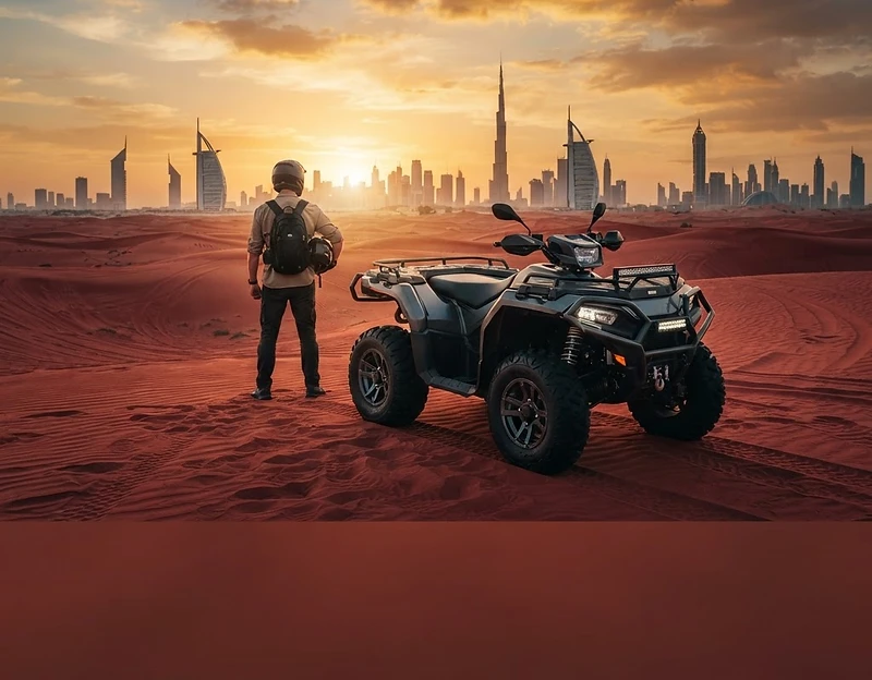 Yamaha Grizzly Automatic (Double Seater) Quad Bike Ride in Dubai
