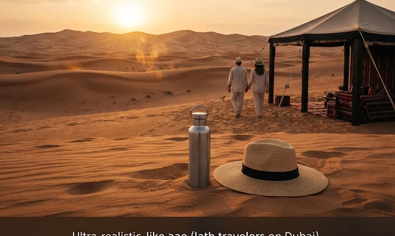 Desert safari in summer in Dubai