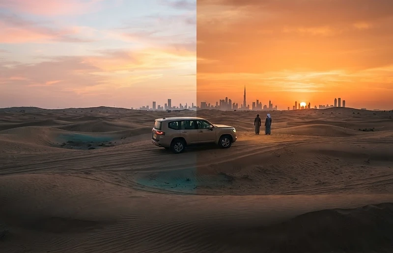 Morning vs evening desert safari in Dubai