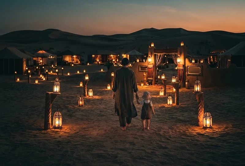Desert safari with a toddler in Dubai