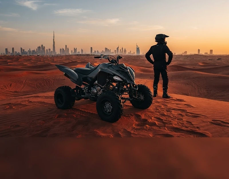 Yamaha Raptor 700cc Quad Bike Ride in Dubai