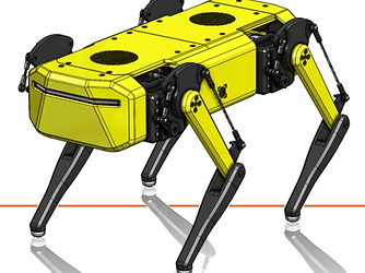 Quadruped Robot Dog render
