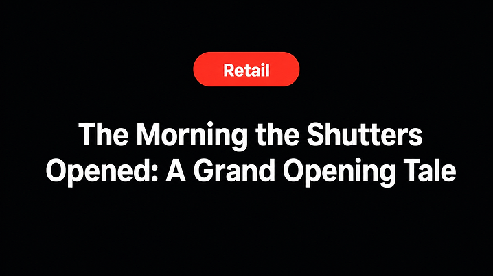 The Morning the Shutters Opened: A Grand Opening Tale