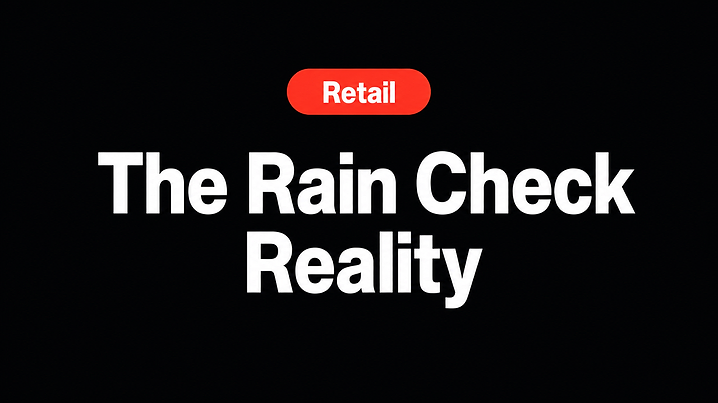 The Rain Check Reality