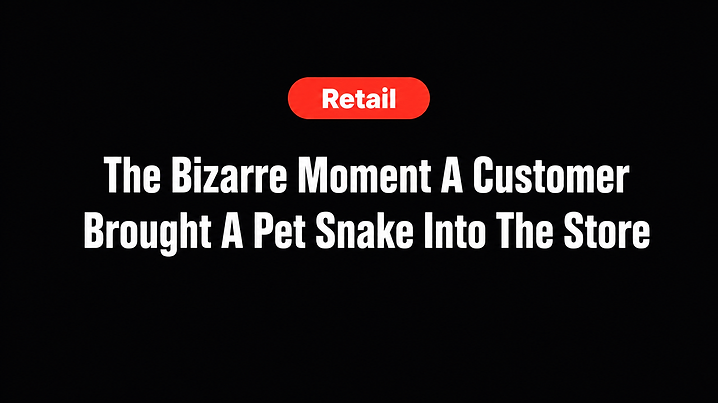 The Bizarre Moment A Customer Brought A Pet Snake Into The Store