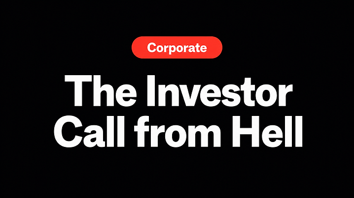 The Investor Call from Hell