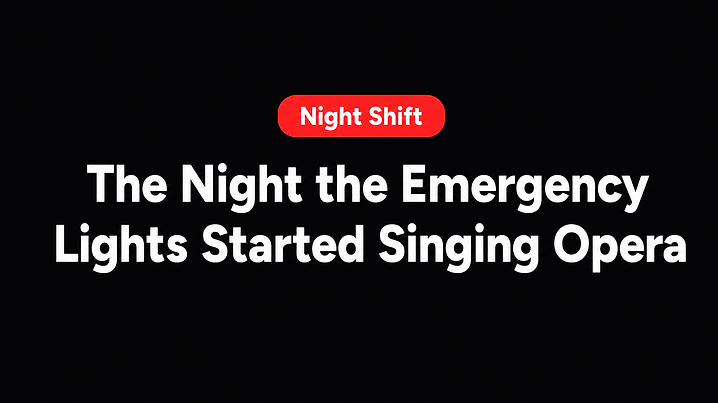 The Night the Emergency Lights Started Singing Opera