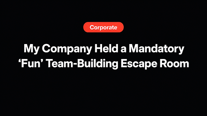 My Company Held a Mandatory 'Fun' Team-Building Escape Room