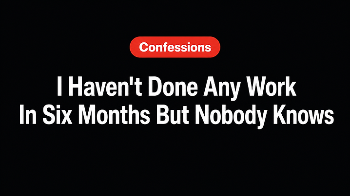 I Haven't Done Any Work In Six Months But Nobody Knows