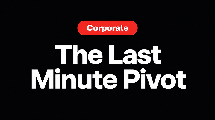 The Last Minute Pivot