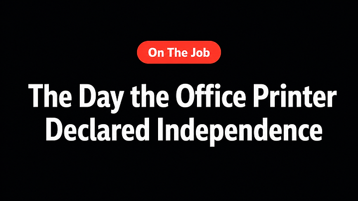 The Day the Office Printer Declared Independence