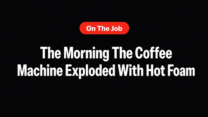The Morning The Coffee Machine Exploded With Hot Foam