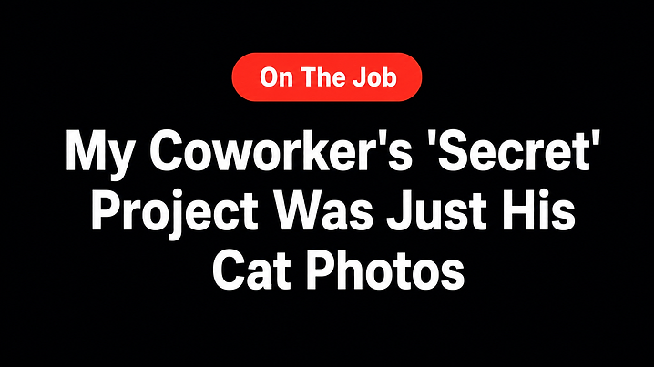 My Coworker's 'Secret' Project Was Just His Cat Photos