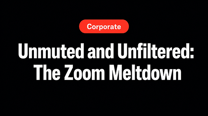 Unmuted and Unfiltered: The Zoom Meltdown