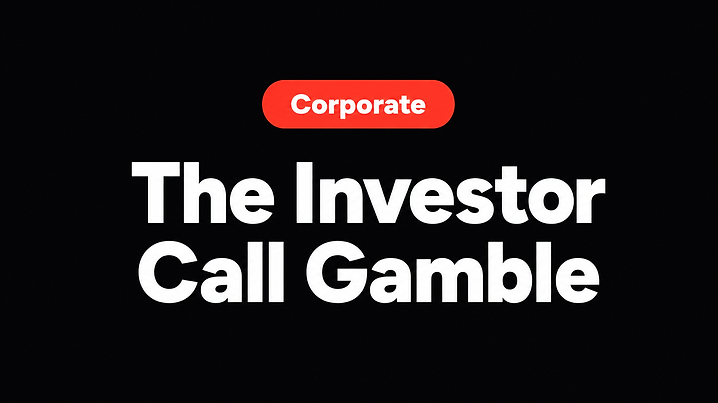 The Investor Call Gamble