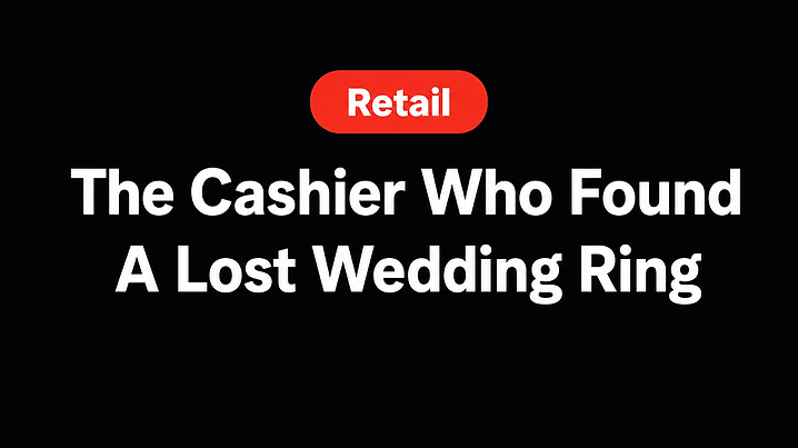 The Cashier Who Found A Lost Wedding Ring