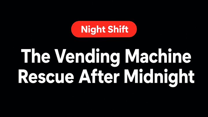 The Vending Machine Rescue After Midnight