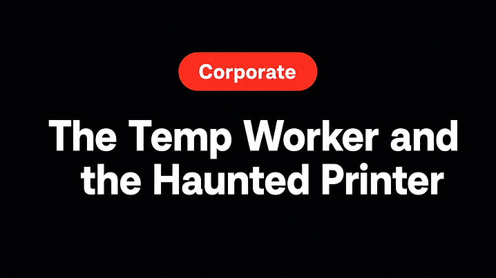 The Temp Worker and the Haunted Printer