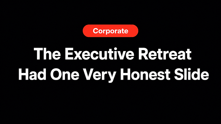The Executive Retreat Had One Very Honest Slide