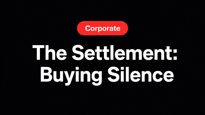 The Settlement: Buying Silence
