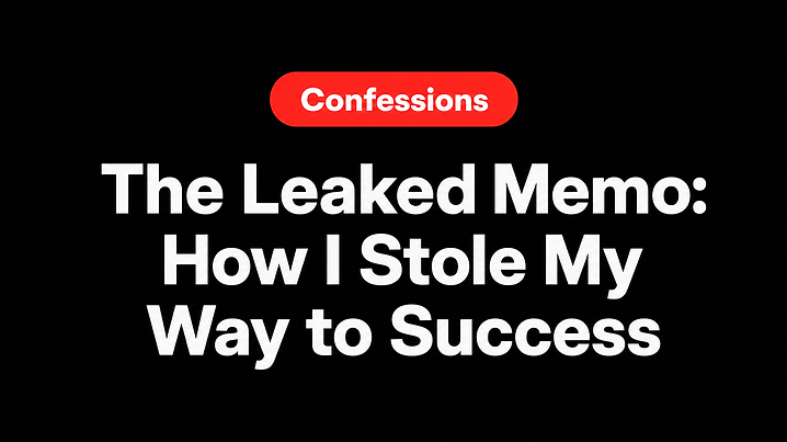 The Leaked Memo: How I Stole My Way to Success