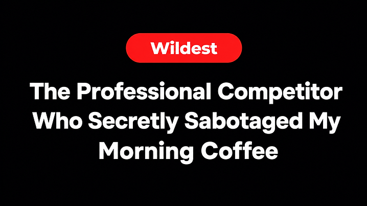 The Professional Competitor Who Secretly Sabotaged My Morning Coffee