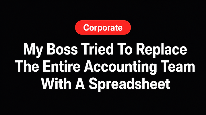 My Boss Tried To Replace The Entire Accounting Team With A Spreadsheet