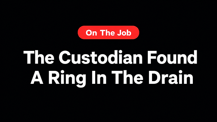 The Custodian Found A Ring In The Drain