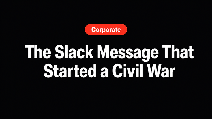 The Slack Message That Started a Civil War