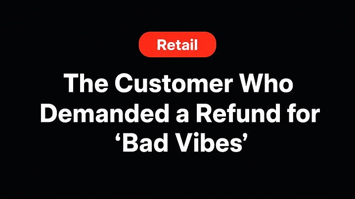 The Customer Who Demanded a Refund for 'Bad Vibes'
