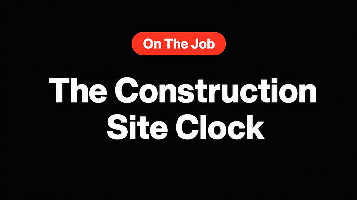 The Construction Site Clock