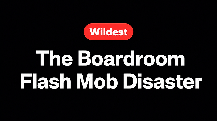 The Boardroom Flash Mob Disaster
