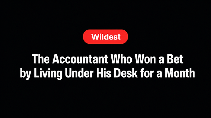 The Accountant Who Won a Bet by Living Under His Desk for a Month