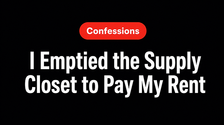 I Emptied the Supply Closet to Pay My Rent