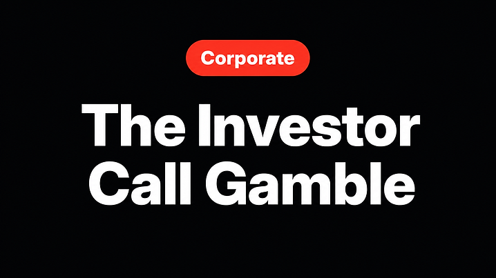 The Investor Call Gamble