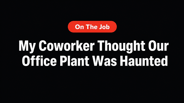 My Coworker Thought Our Office Plant Was Haunted