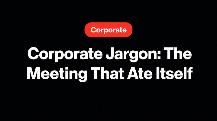 Corporate Jargon: The Meeting That Ate Itself