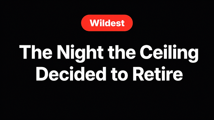 The Night the Ceiling Decided to Retire