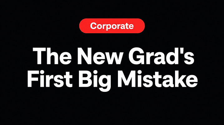 The New Grad's First Big Mistake