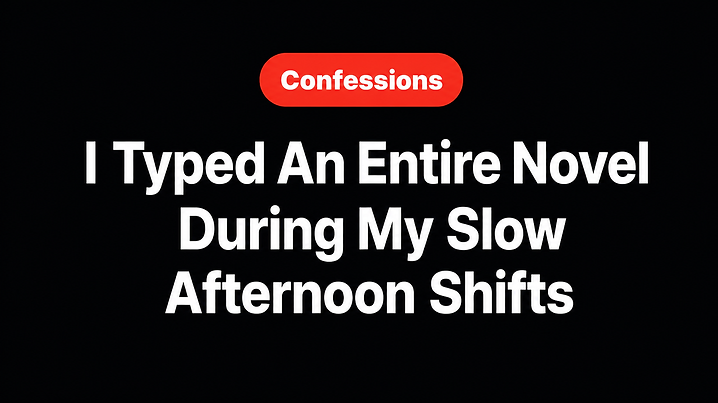 I Typed An Entire Novel During My Slow Afternoon Shifts