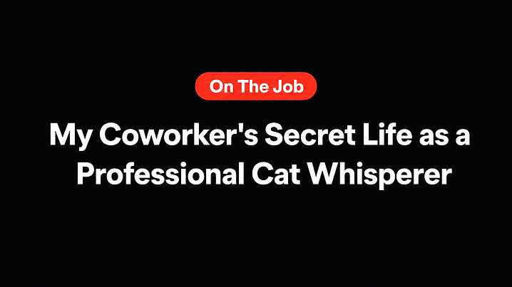 My Coworker's Secret Life as a Professional Cat Whisperer
