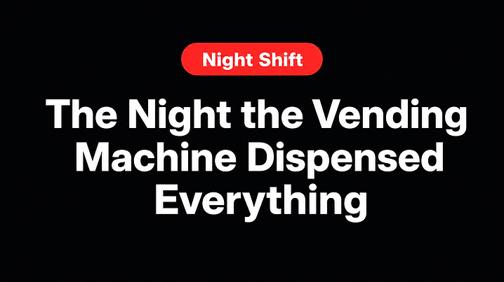 The Night the Vending Machine Dispensed Everything