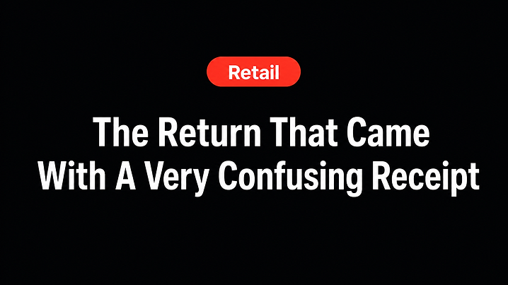 The Return That Came With A Very Confusing Receipt